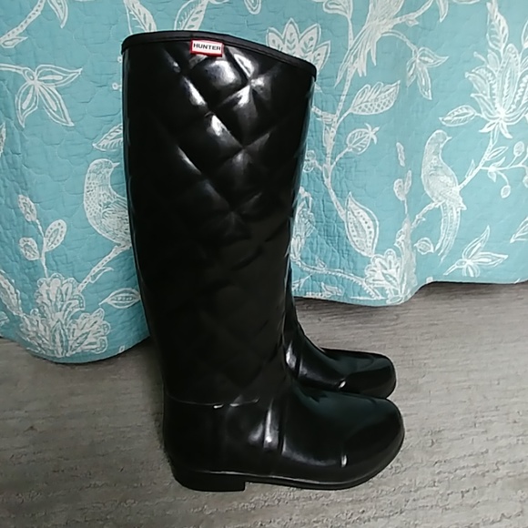 hunter quilted wellies